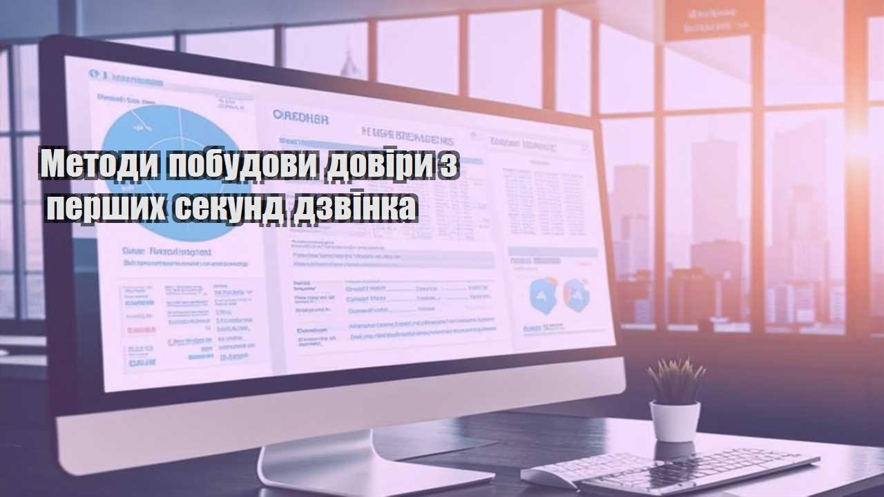 metody pobudovy doviry z pershyh sekund dzvinka