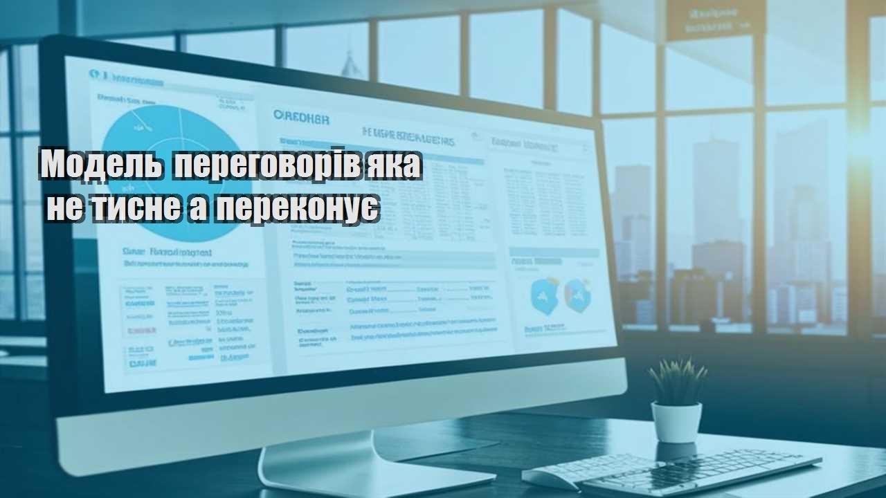 model peregovoriv yaka ne tysne a perekonuye
