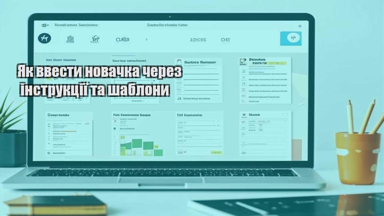 yak vvesty novachka cherez instrukcziyi ta shablony