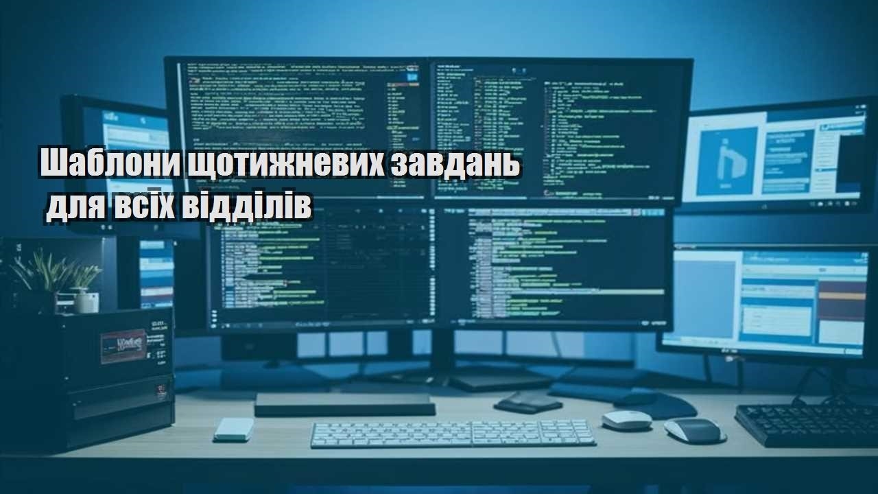 shablony shhotyzhnevyh zavdan dlya vsih viddiliv
