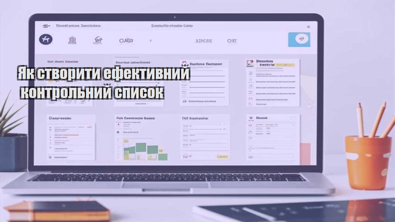 yak stvoryty efektyvnyj kontrolnyj spysok