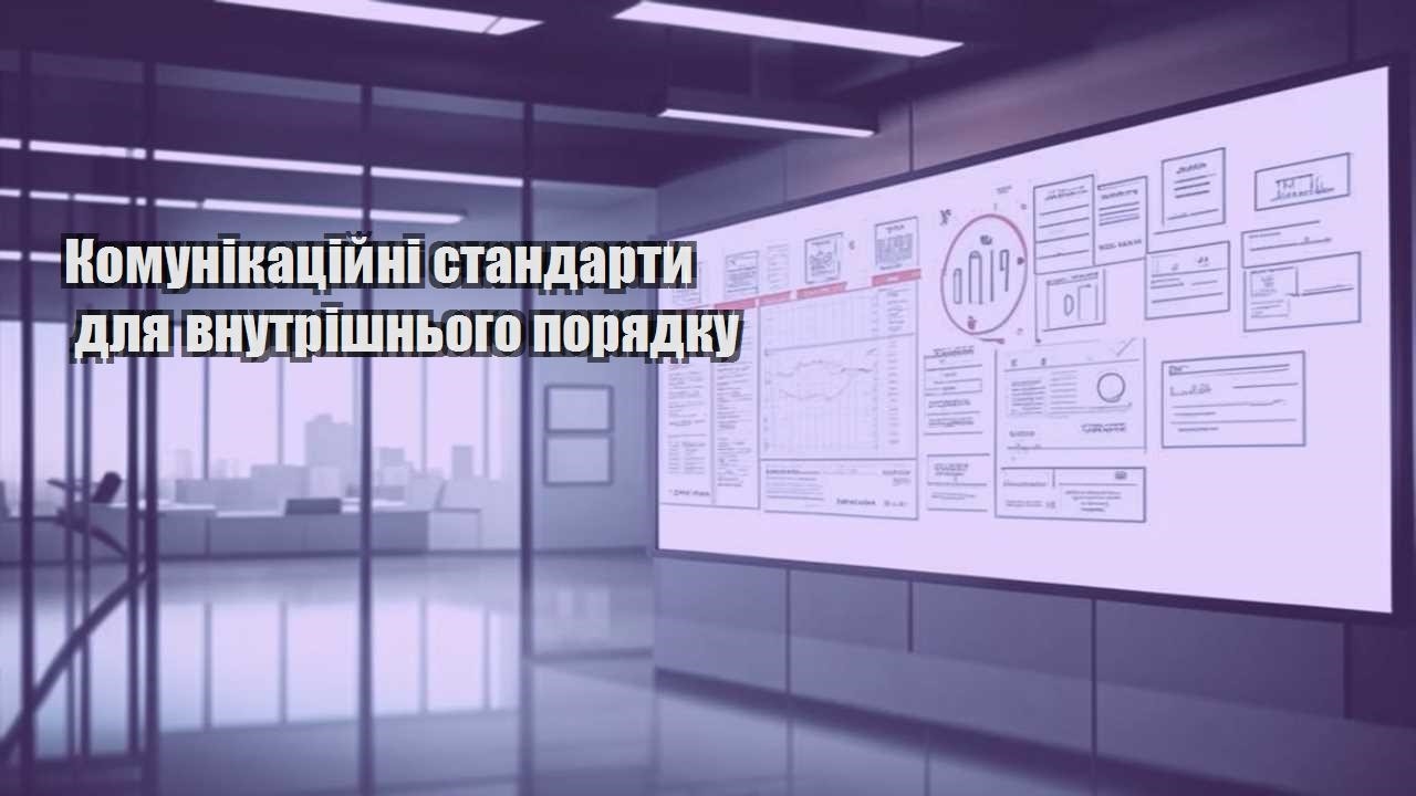 komunikaczijni standarty dlya vnutrishnogo poryadku