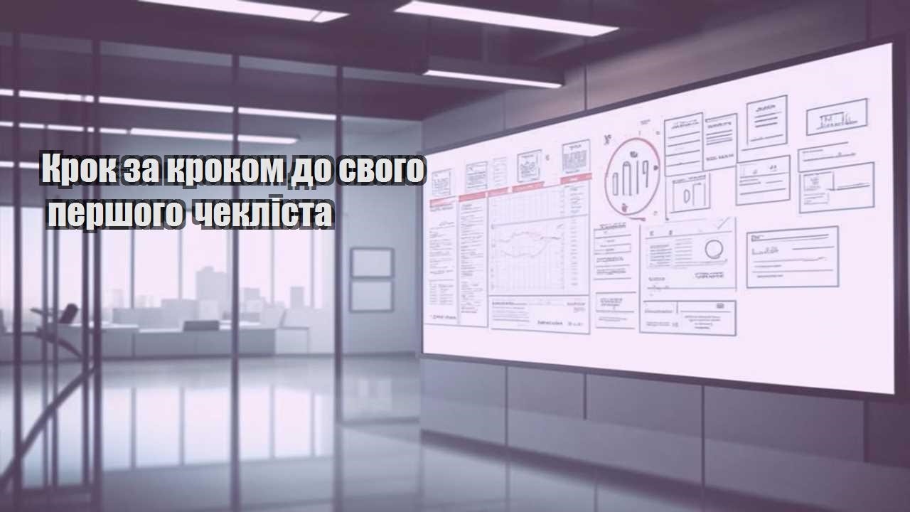 krok za krokom do svogo pershogo cheklista