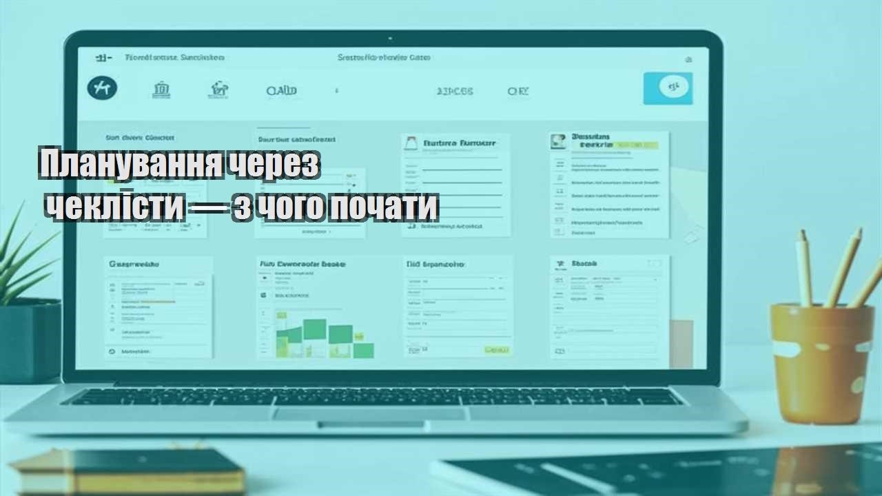 planuvannya cherez cheklisty — z chogo pochaty
