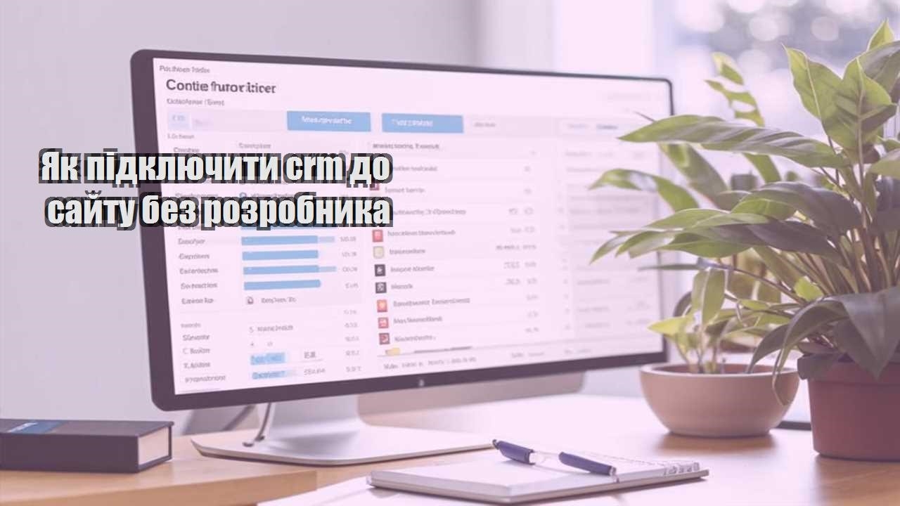 yak pidklyuchyty crm do sajtu bez rozrobnyka