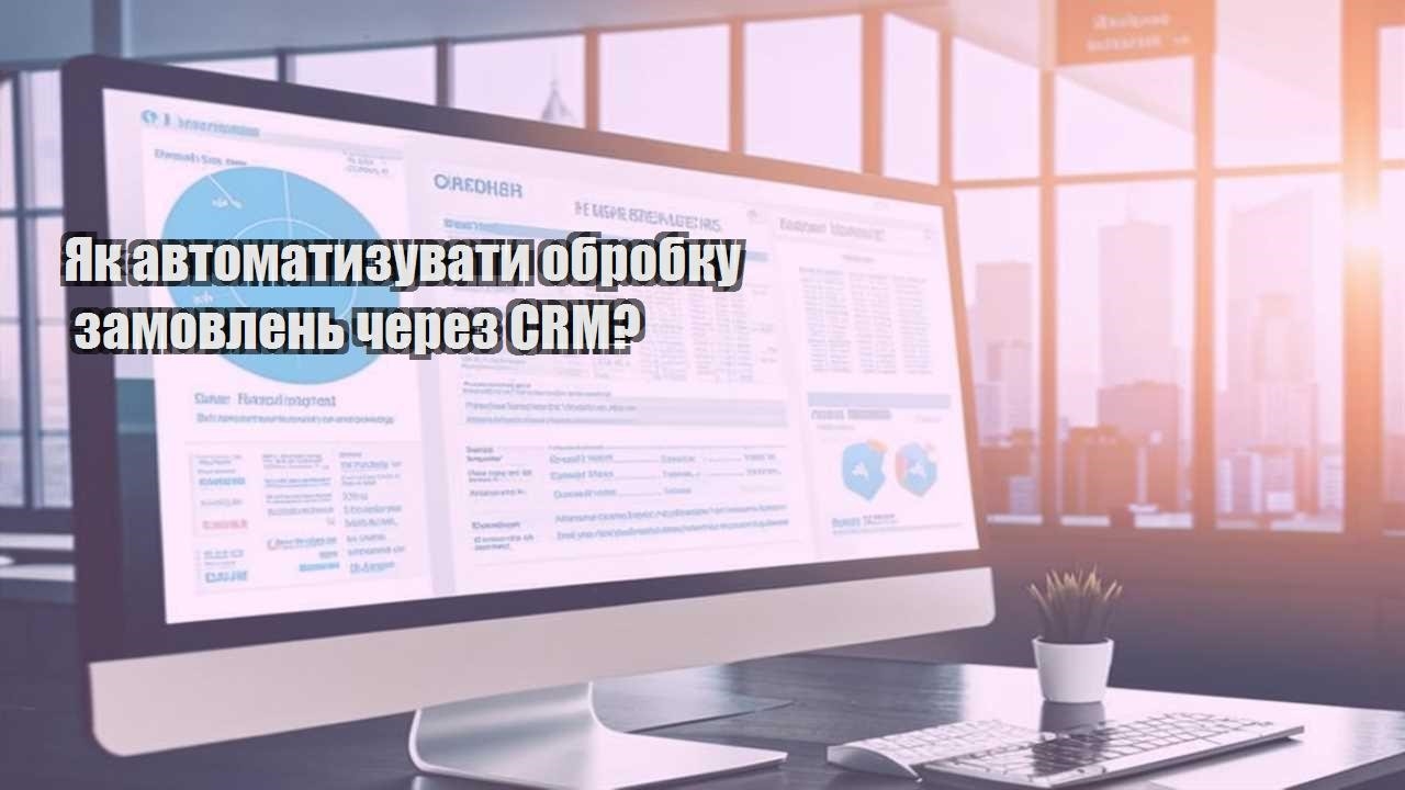 yak avtomatyzuvaty obrobku zamovlen cherez crm