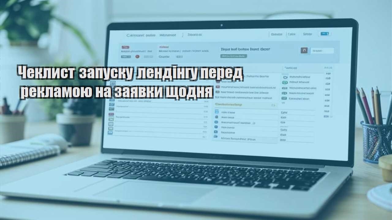 cheklyst zapusku lendingu pered reklamoyu na zayavky shhodnya