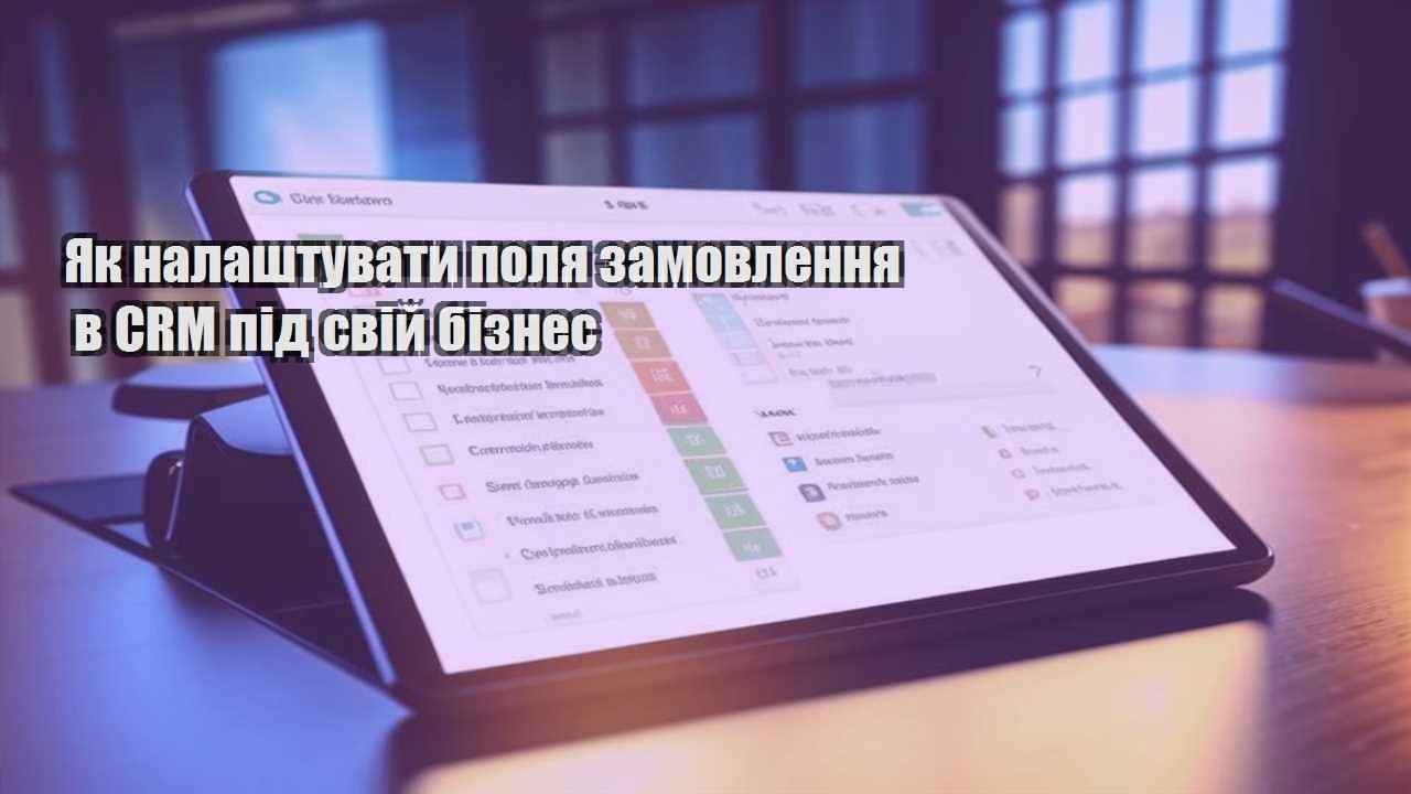 yak nalashtuvaty polya zamovlennya v crm pid svij biznes