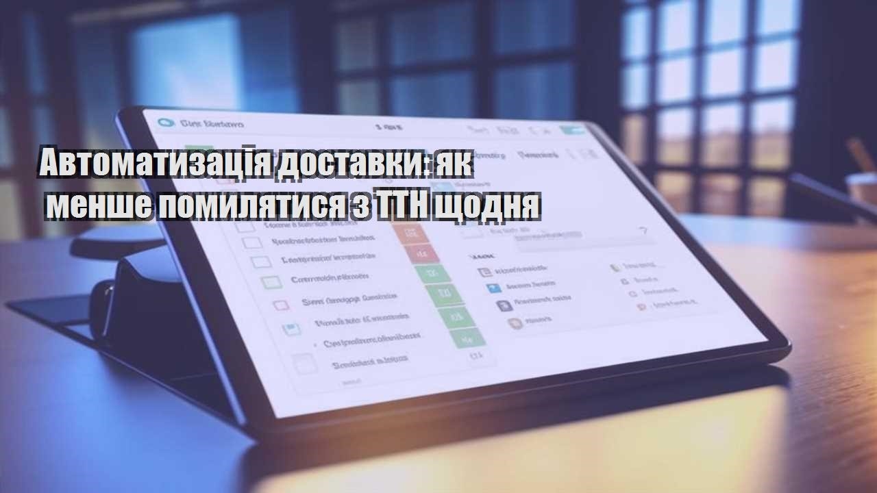 avtomatyzacziya dostavky yak menshe pomylyatysya z ttn shhodnya
