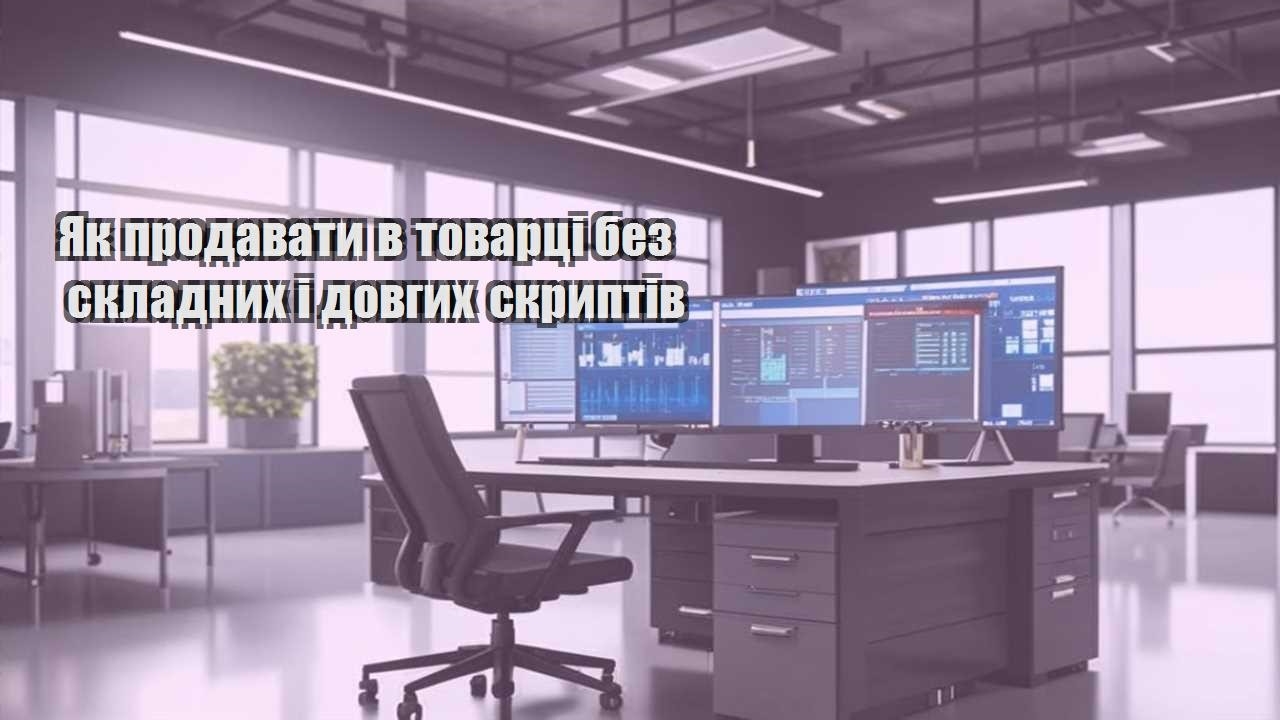 yak prodavaty v tovarczi bez skladnyh i dovgyh skryptiv