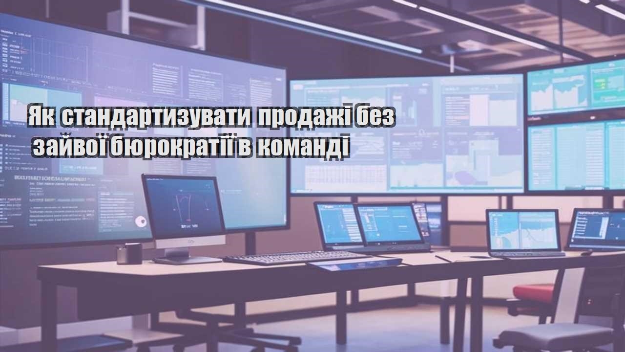yak standartyzuvaty prodazhi bez zajvoyi byurokratiyi v komandi