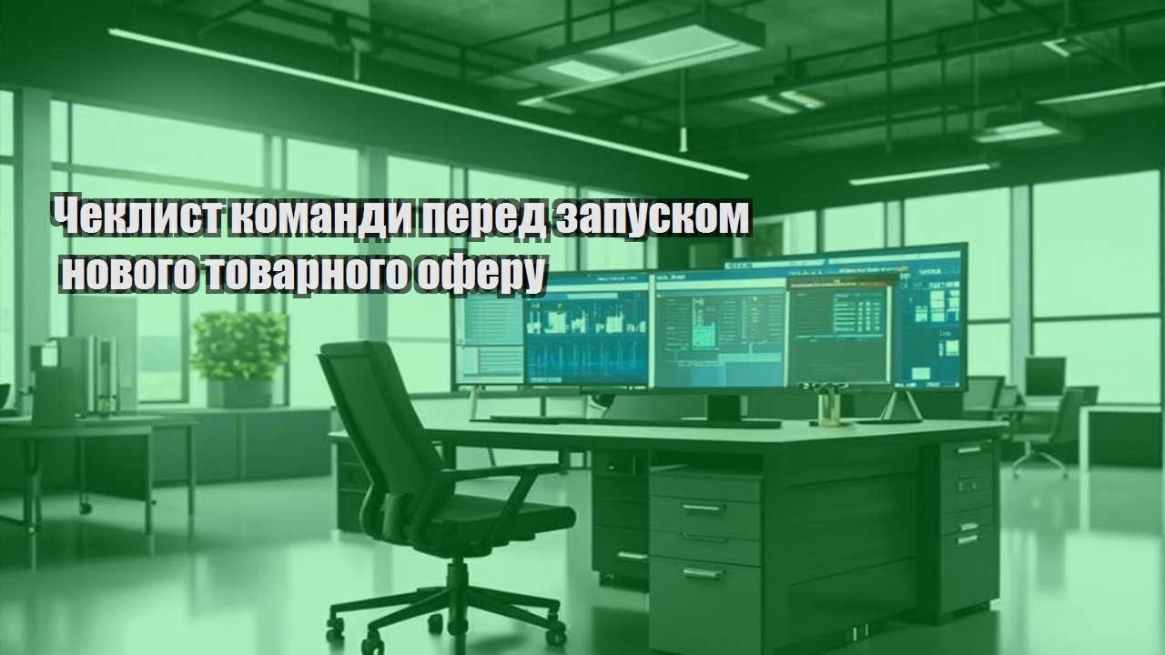 cheklyst komandy pered zapuskom novogo tovarnogo oferu