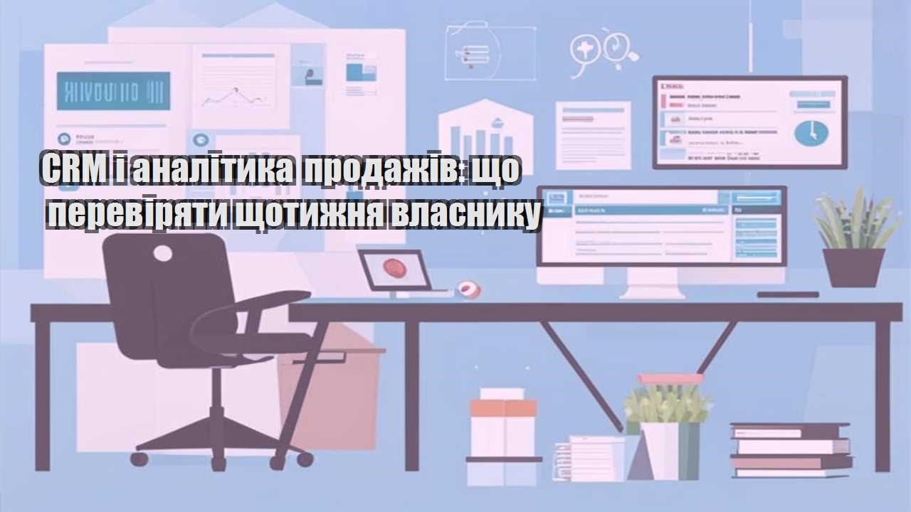 crm i analityka prodazhiv shho pereviryaty shhotyzhnya vlasnyku