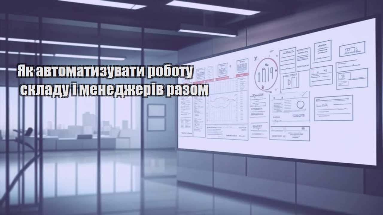 yak avtomatyzuvaty robotu skladu i menedzheriv razom