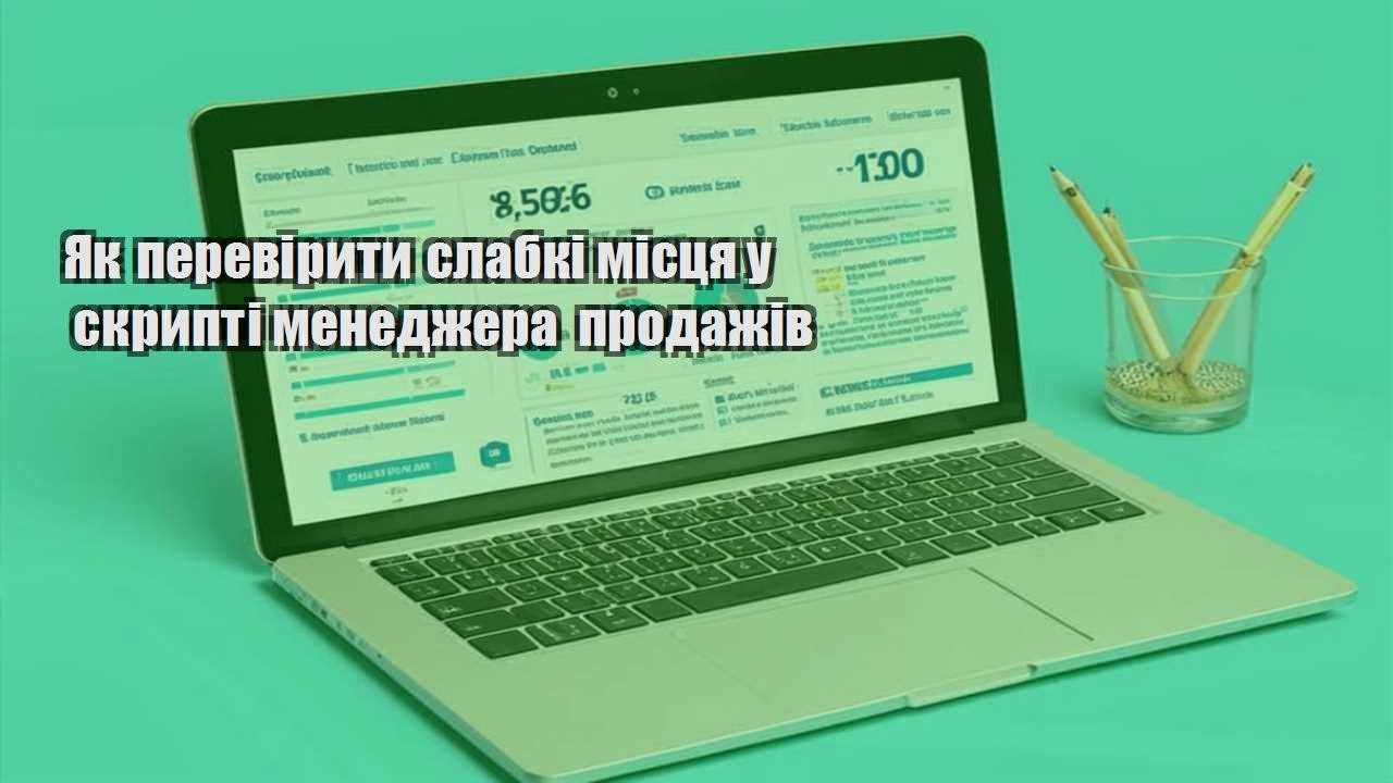 yak pereviryty slabki misczya u skrypti menedzhera prodazhiv