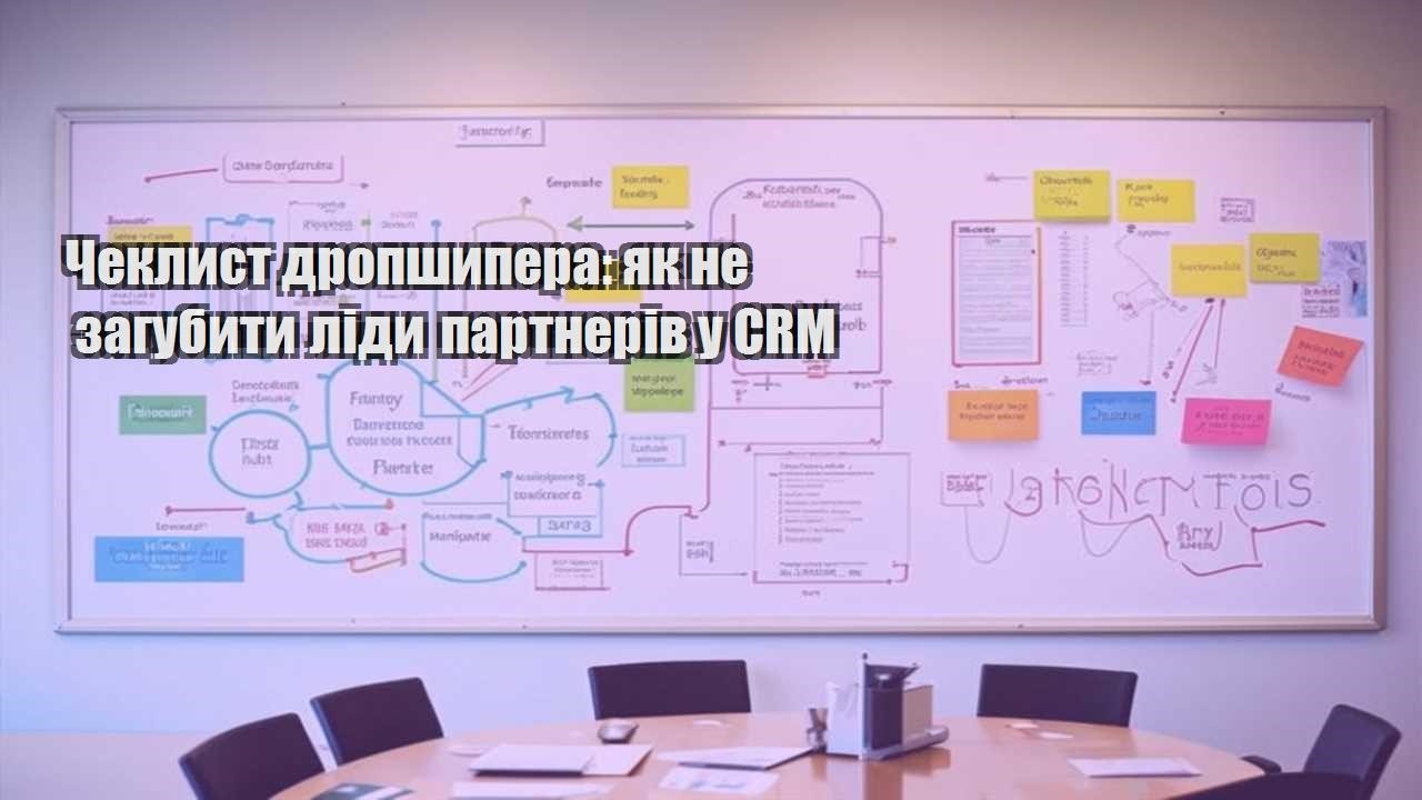 cheklyst dropshypera yak ne zagubyty lidy partneriv u crm