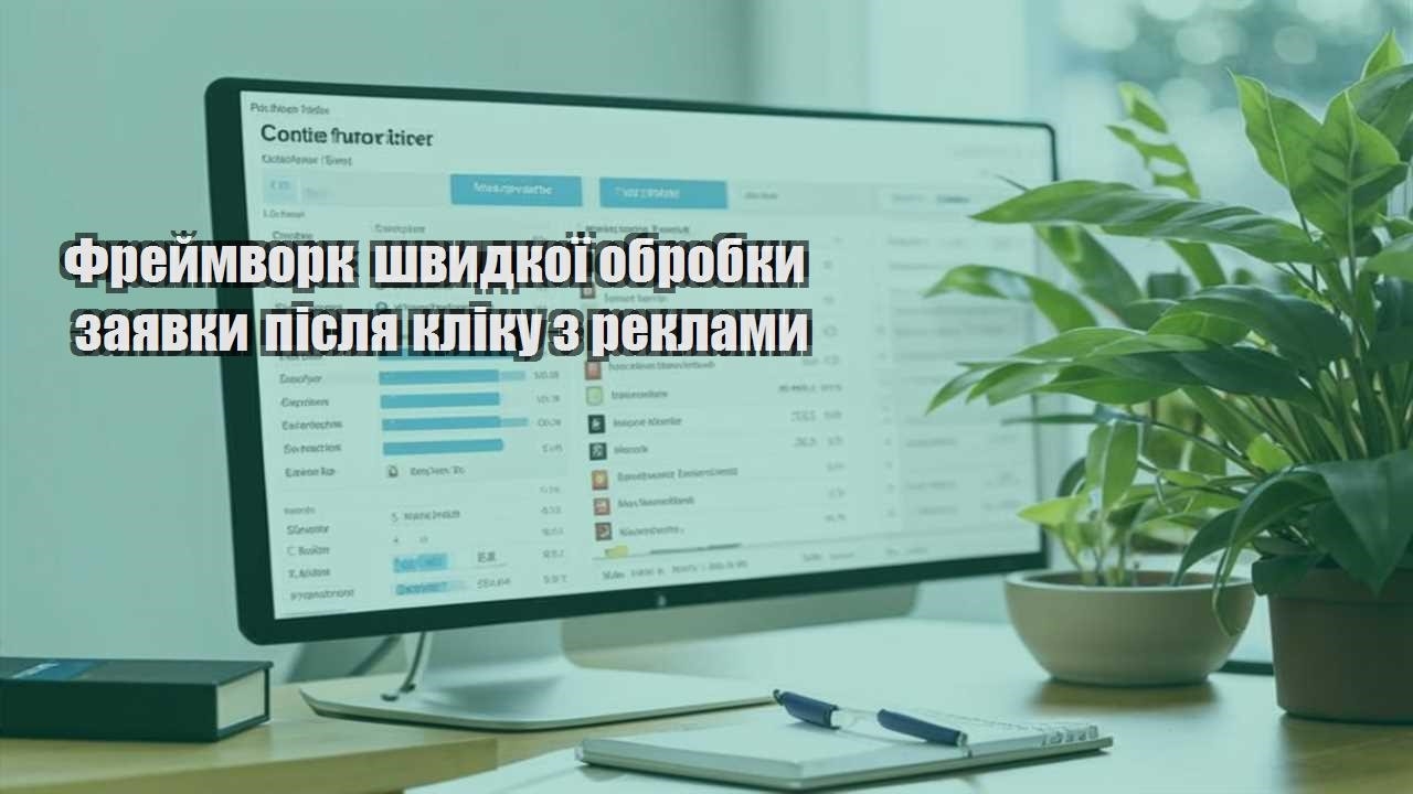 frejmvork shvydkoyi obrobky zayavky pislya kliku z reklamy