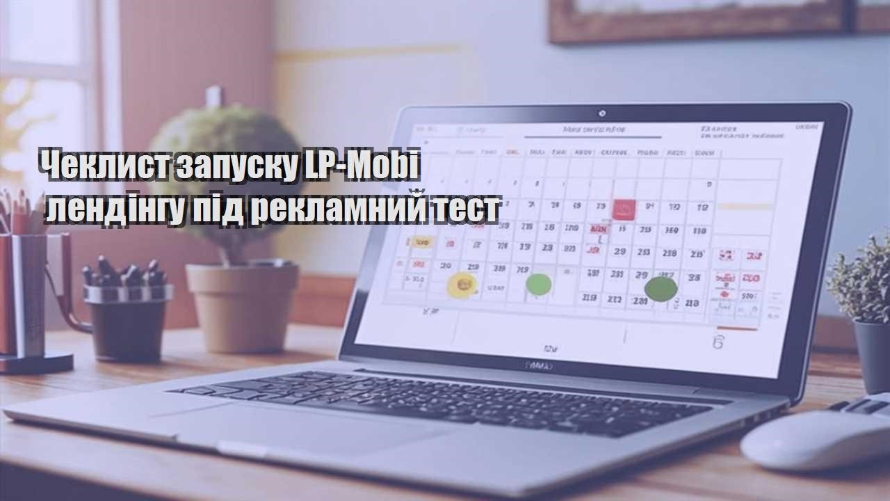 cheklyst zapusku lp mobi lendingu pid reklamnyj test