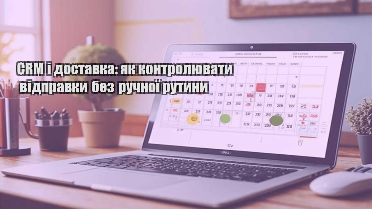 crm i dostavka yak kontrolyuvaty vidpravky bez ruchnoyi rutyny