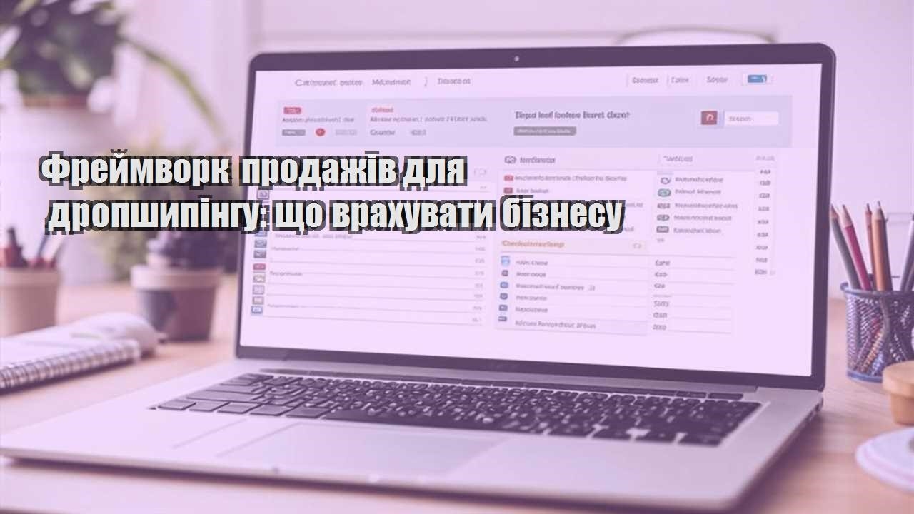 frejmvork prodazhiv dlya dropshypingu shho vrahuvaty biznesu
