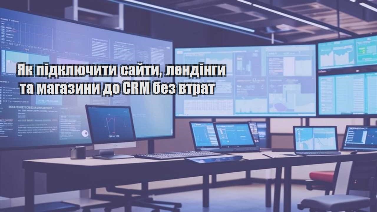 yak pidklyuchyty sajty lendingy ta magazyny do crm bez vtrat