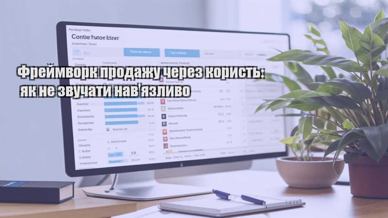 frejmvork prodazhu cherez koryst yak ne zvuchaty navyazlyvo