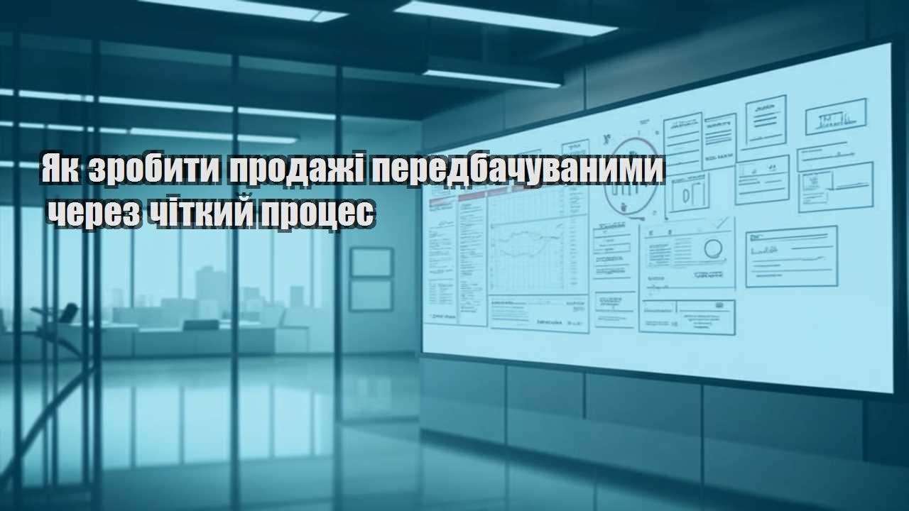 yak zrobyty prodazhi peredbachuvanymy cherez chitkyj proczes